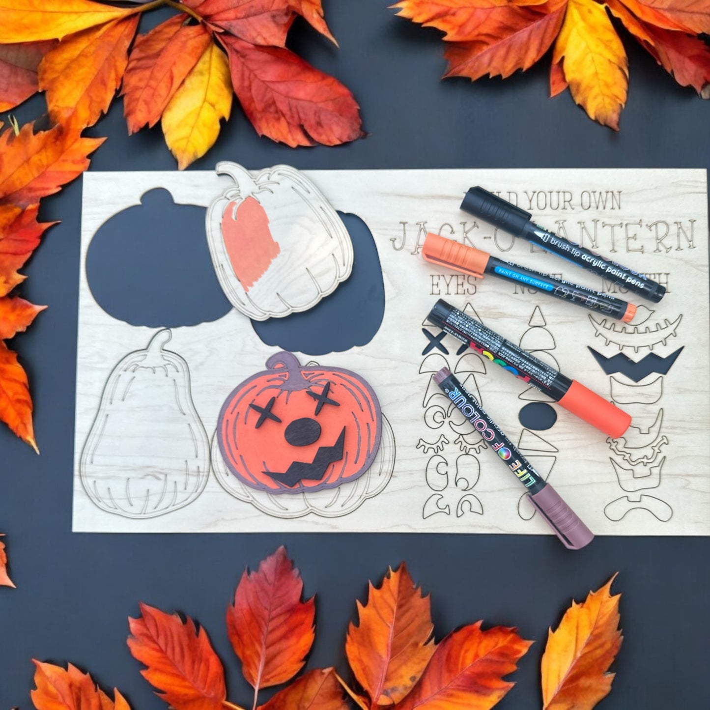 Build Your Own Jack-O-Lantern Halloween Activity Kit