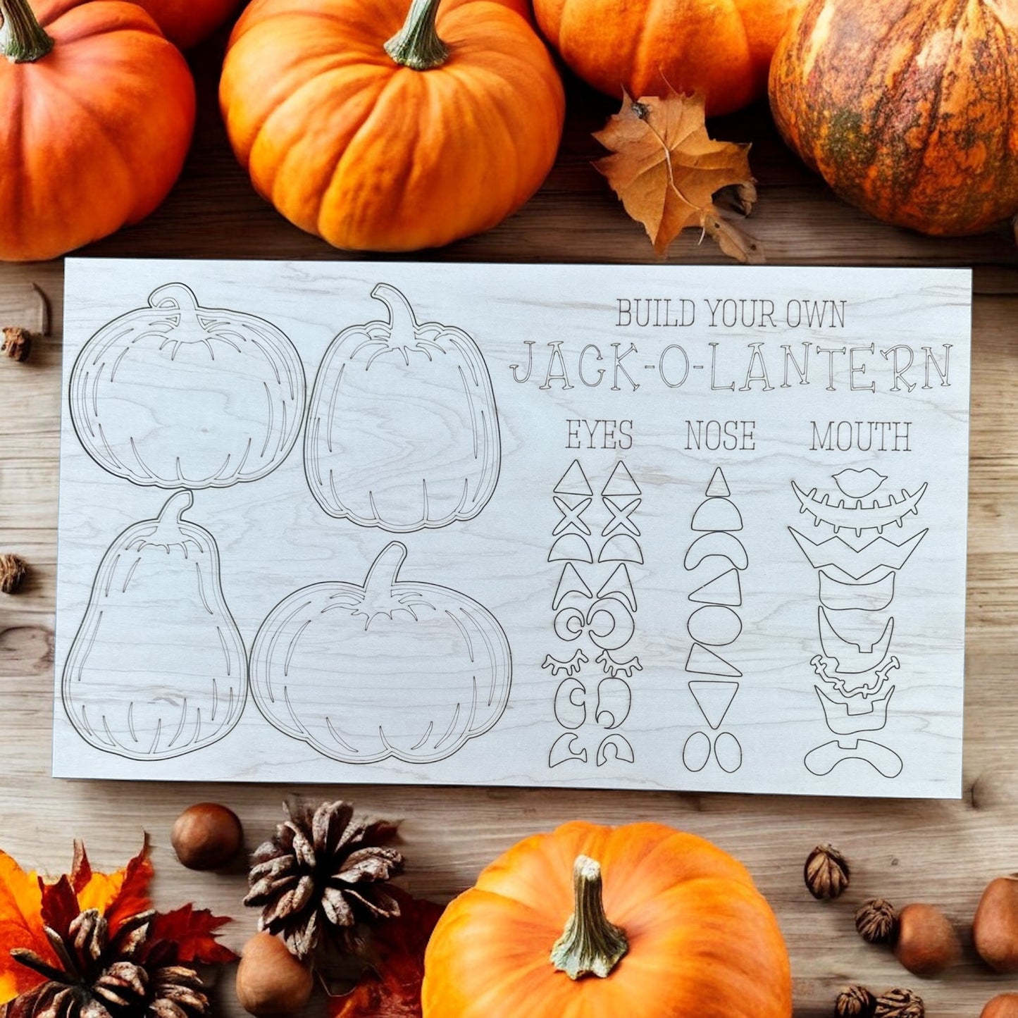 Build Your Own Jack-O-Lantern Halloween Activity Kit