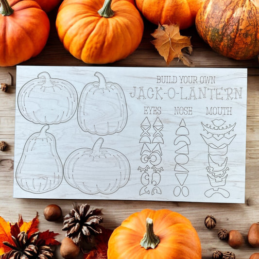 Build Your Own Jack-O-Lantern Halloween Activity Kit