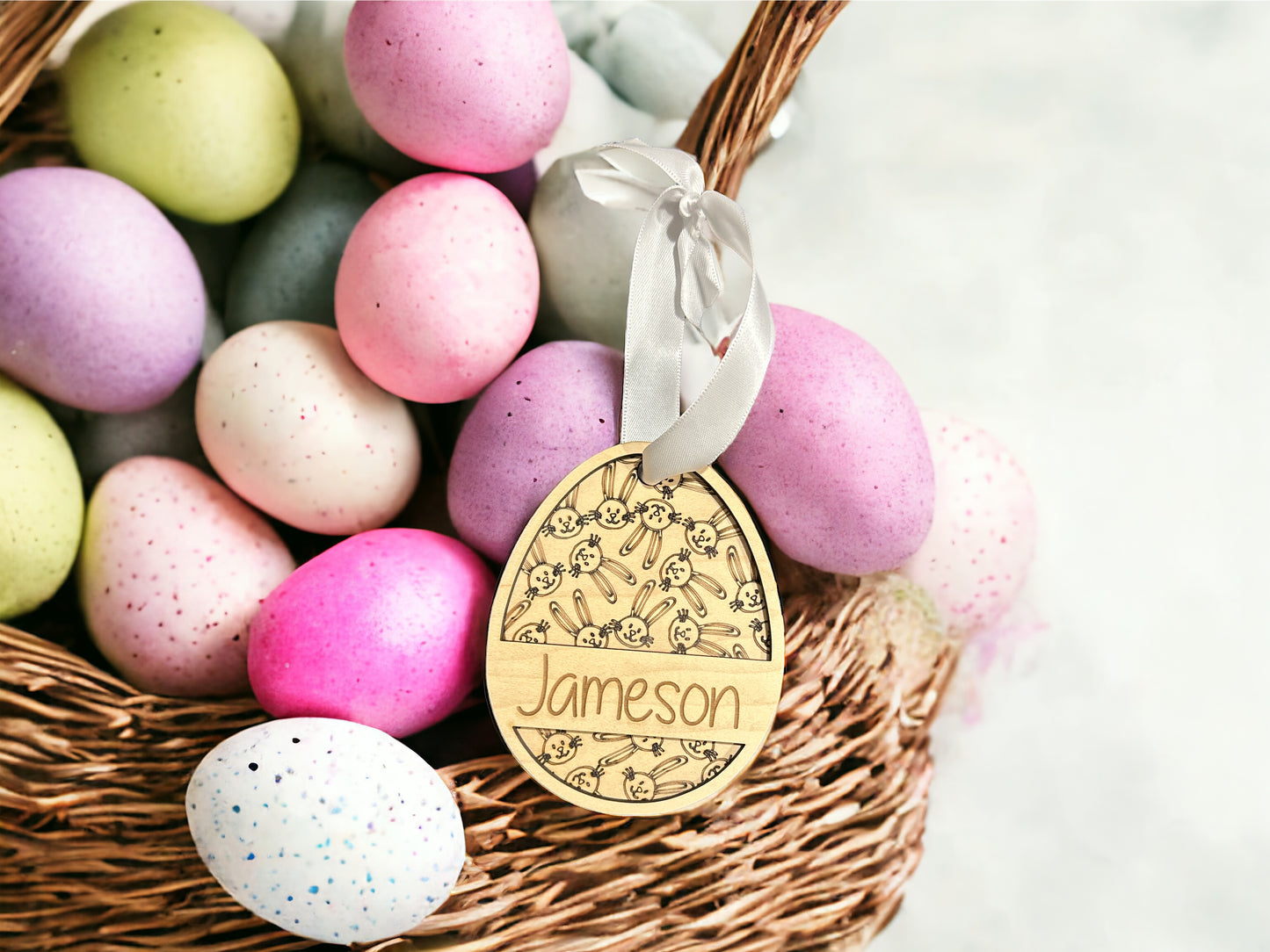 Easter Basket Easter Egg Tag