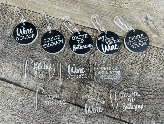 Drink Wine Glass Markers Set