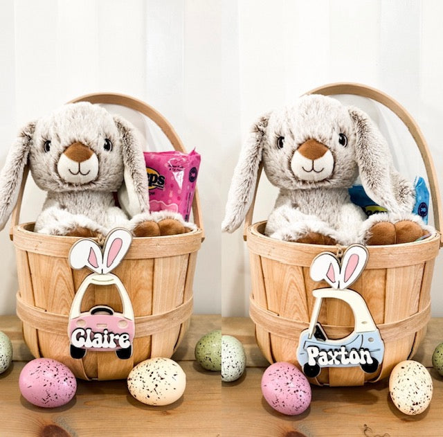 Push Car Easter Basket Tags